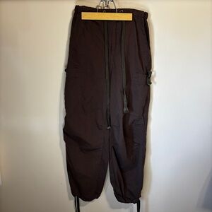 Jaded London Women’s M Brown Parachute Cargo Pants Baggy